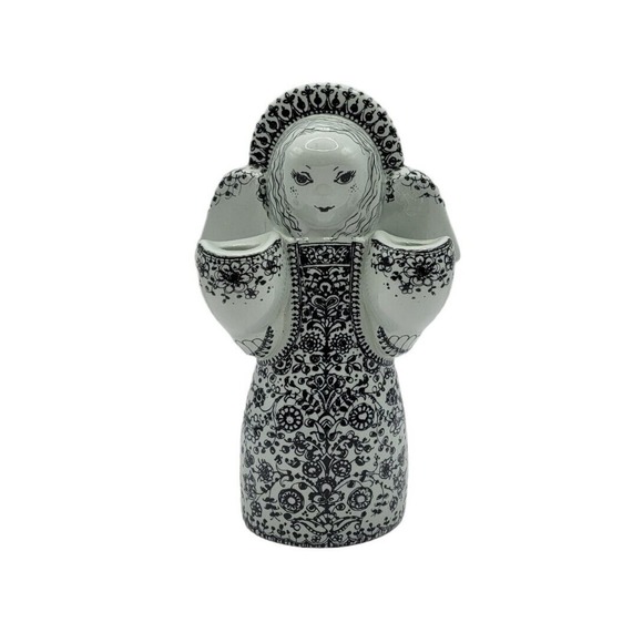 Vintage Nymolle Denmark Ceramic Angel Candleholder by Jacob E Bang - Picture 1 of 8